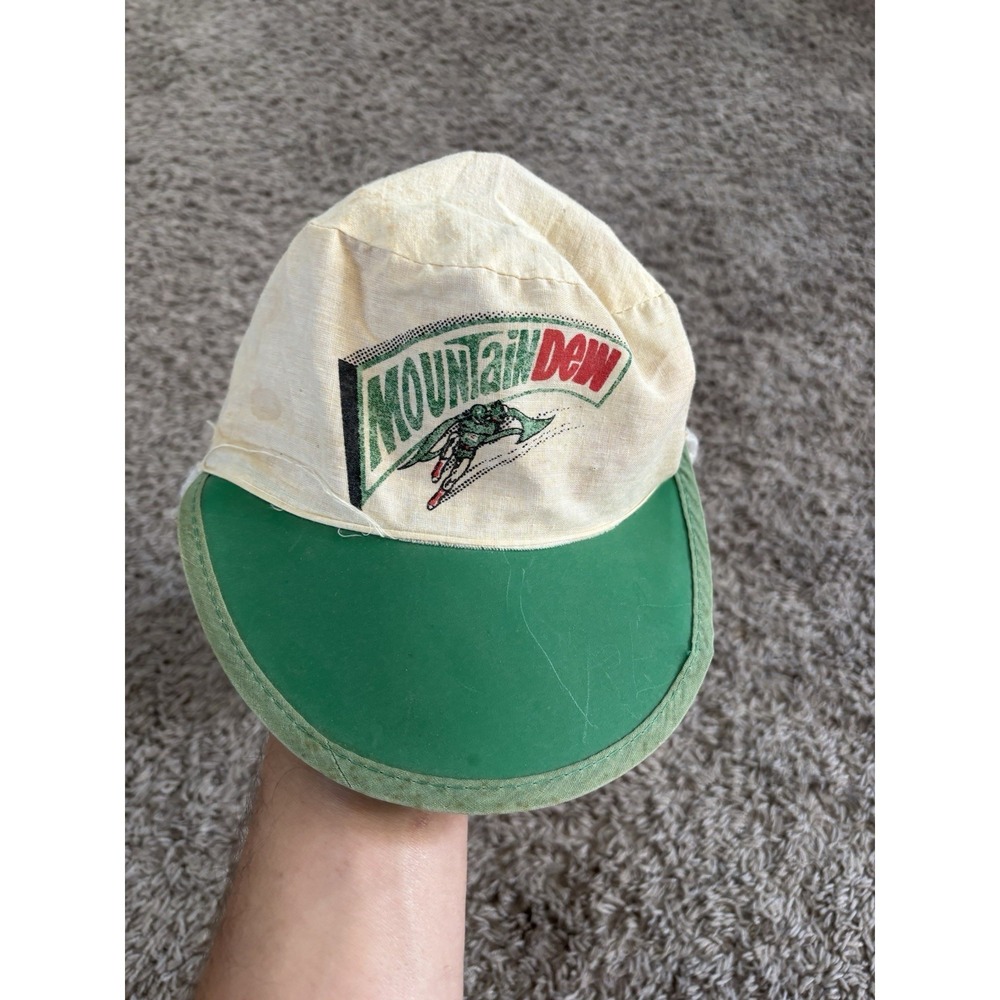 Vintage 1950s‎ Mountain Dew Green Arrow Advertising Cap Hat